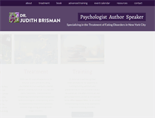 Tablet Screenshot of drjudithbrisman.com